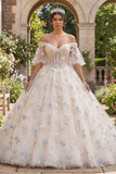Corset champagne robe de bal florale Quinceañera