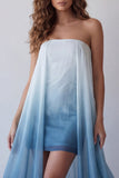 Robe formelle Mini Bodycon Shortless Bleu Bleu LakeBlue