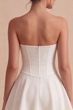 Robe mini corset blanche A String Bustless