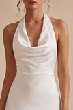 Simple lidu Une petite robe blanche dos nus