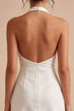 Simple lidu Une petite robe blanche dos nus