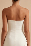 Robe blanche Body-Moulante Buster Petite Volant
