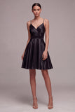 Robe noire Petite Petite Noire à bretelles fines à bretelles, ligne A