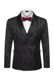 Costumes de mariage double fois en châle et revers noirs à double boutonnage