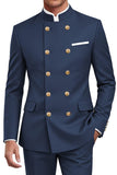 Combinaisons double croisée bleu marine