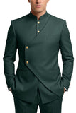 Costumes de bal pour hommes en mode café à poitrine simple en deux pièces