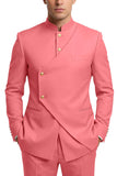 Costumes de bal pour hommes en mode café à poitrine simple en deux pièces