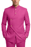 Costumes de bal pour hommes en mode café à poitrine simple en deux pièces