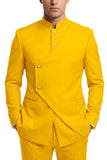 Costumes de bal pour hommes en mode café à poitrine simple en deux pièces