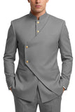 Costumes de bal pour hommes en mode café à poitrine simple en deux pièces