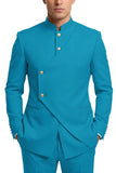 Costumes de bal pour hommes en mode café à poitrine simple en deux pièces