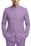 Costumes de bal pour hommes en mode café à poitrine simple en deux pièces