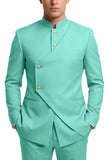 Costumes de bal pour hommes en mode café à poitrine simple en deux pièces