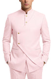 Costumes de bal pour hommes en mode café à poitrine simple en deux pièces