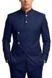 Costumes de bal pour hommes en mode café à poitrine simple en deux pièces