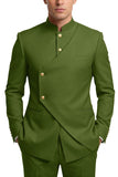 Costumes de bal pour hommes en mode café à poitrine simple en deux pièces