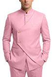 Costumes de bal pour hommes en mode café à poitrine simple en deux pièces