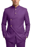 Costumes de bal pour hommes en mode café à poitrine simple en deux pièces