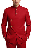 Costumes de bal pour hommes en mode café à poitrine simple en deux pièces