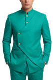 Costumes de bal pour hommes en mode café à poitrine simple en deux pièces