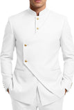 Costumes de bal pour hommes en mode café à poitrine simple en deux pièces