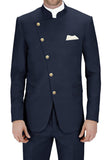 Costumes de bal de bal Royal Blue Simple Boutonnés 2 pièces pour hommes