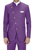 Costumes de bal de bal Royal Blue Simple Boutonnés 2 pièces pour hommes