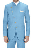 Costumes de bal de bal Royal Blue Simple Boutonnés 2 pièces pour hommes