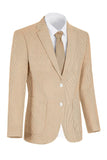 Veste pour hommes à boutonnage simple bleu bleu clair à encoche