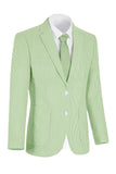 Veste pour hommes à boutonnage simple bleu bleu clair à encoche