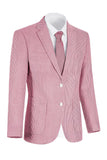 Veste pour hommes à boutonnage simple bleu bleu clair à encoche