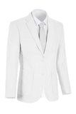 Veste pour hommes à boutonnage simple bleu bleu clair à encoche