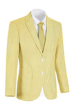Veste pour hommes à boutonnage simple bleu bleu clair à encoche