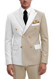 Costumes de bal double boutonnage double boutonnage violets pour hommes