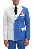 Costumes de bal double boutonnage double boutonnage violets pour hommes