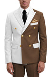 Costumes de bal double boutonnage double boutonnage violets pour hommes
