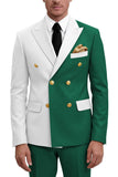 Costumes de bal double boutonnage double boutonnage violets pour hommes