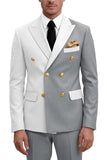Costumes de bal double boutonnage double boutonnage violets pour hommes