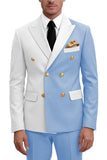 Costumes de bal double boutonnage double boutonnage violets pour hommes