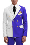 Costumes de bal double boutonnage double boutonnage violets pour hommes