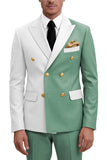 Costumes de bal double boutonnage double boutonnage violets pour hommes