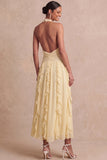 Robe de mariage Maxi A Line Chiffon Twin Short Size avec volants