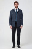 Veste pour hommes à boutonnage simple à revers beige