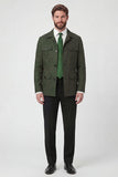 Veste pour hommes à boutonnage simple à revers beige