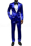 Costumes de bal pour hommes en châle champagne 2 pièces à un bouton,