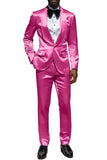 Costumes de bal pour hommes en châle champagne 2 pièces à un bouton,