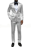 Costumes de bal pour hommes en châle champagne 2 pièces à un bouton,