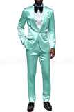 Costumes de bal pour hommes en châle champagne 2 pièces à un bouton,