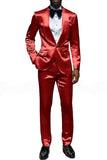 Costumes de bal pour hommes en châle champagne 2 pièces à un bouton,