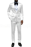 Costumes de bal pour hommes en châle champagne 2 pièces à un bouton,